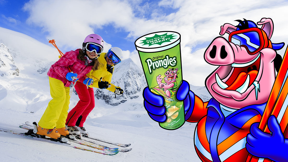 Brayden at the ski hill